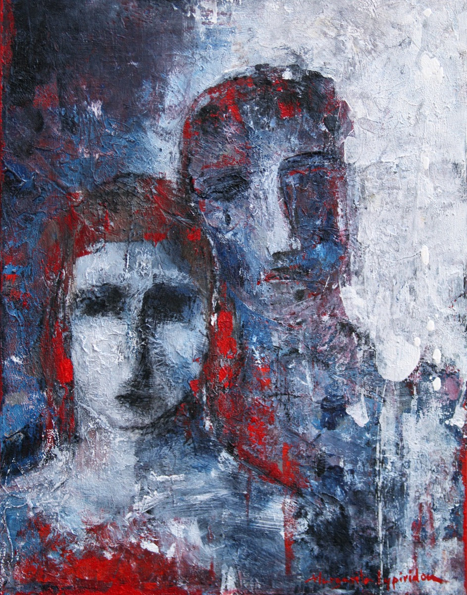 Orpheus et Eurydice <br>50.8x40.6x1.9 cm<br>20”x16”x0.75”