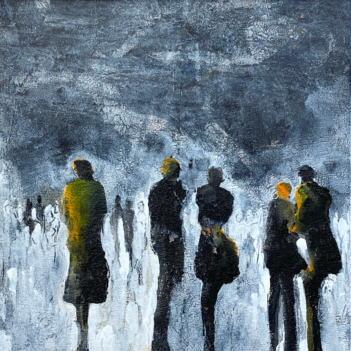 Payne’s Night Falling <br>12x12 cm, 25x25 cm with mat<br>4.7”x4.7”, 9.8`’x9.8” with mat