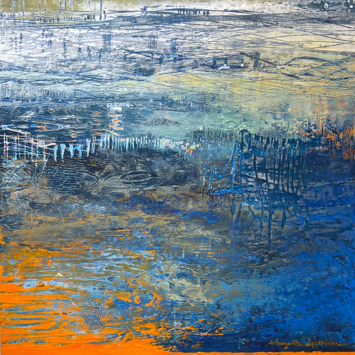 River Delta<br>50.8x50.8x3.8cm<br>20”x20”x1.5”