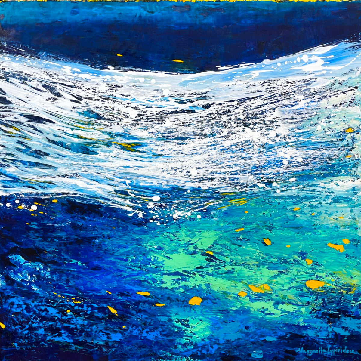 Sea Garden <br>76x76x3 cm<br>30”x30”x1.2"