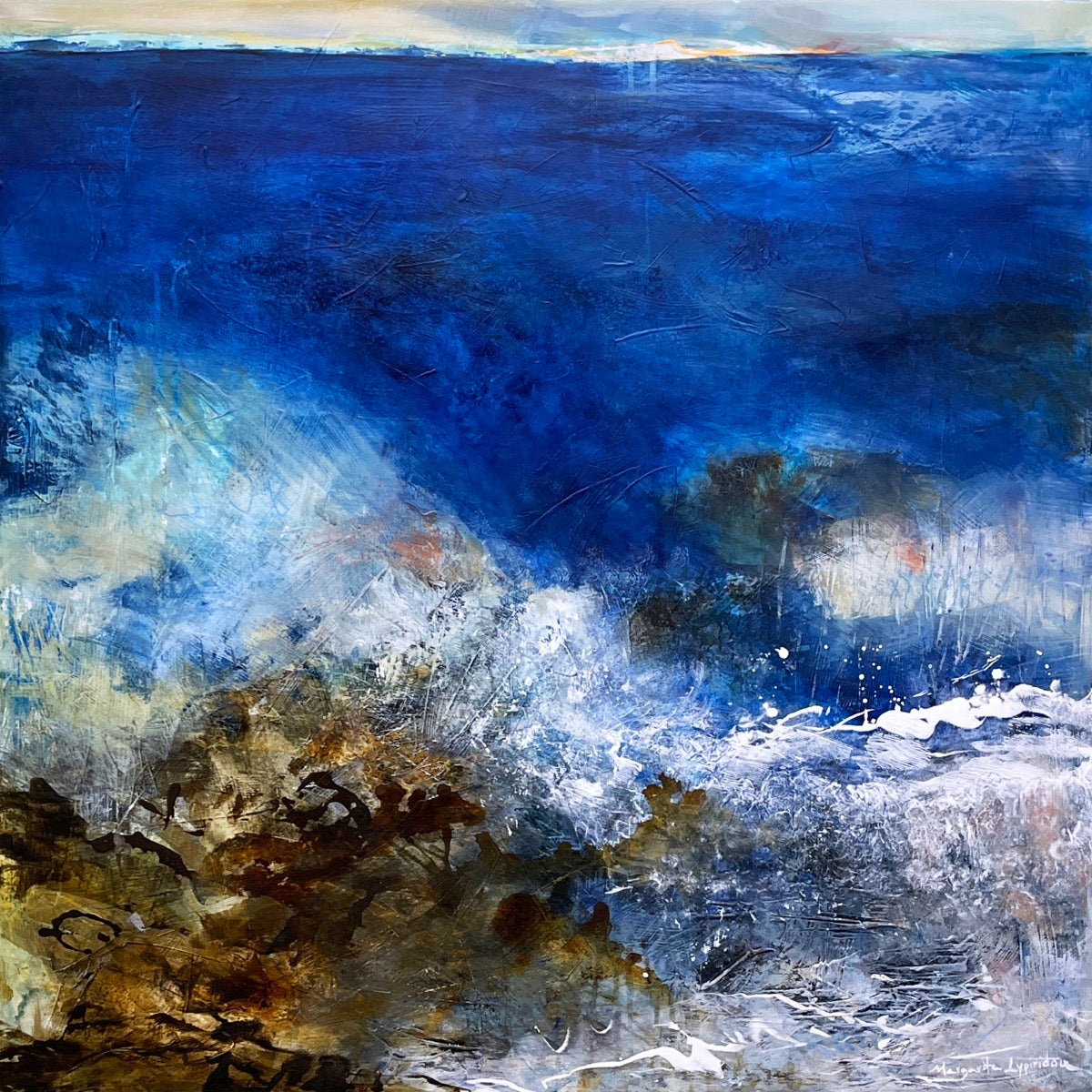 Serene Turbulence <br>91x91x2 cm<br>35.8”x35.8”x0.8”