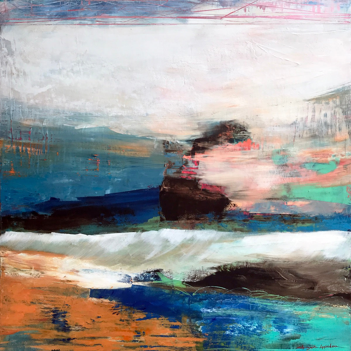 Ship Of Fools <br>91.4x91.4x3.8 cm<br>36"x36"x1.5"