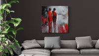Variations In Red<br>101.6x101.6x4 cm<br>40"x40"x1.6"