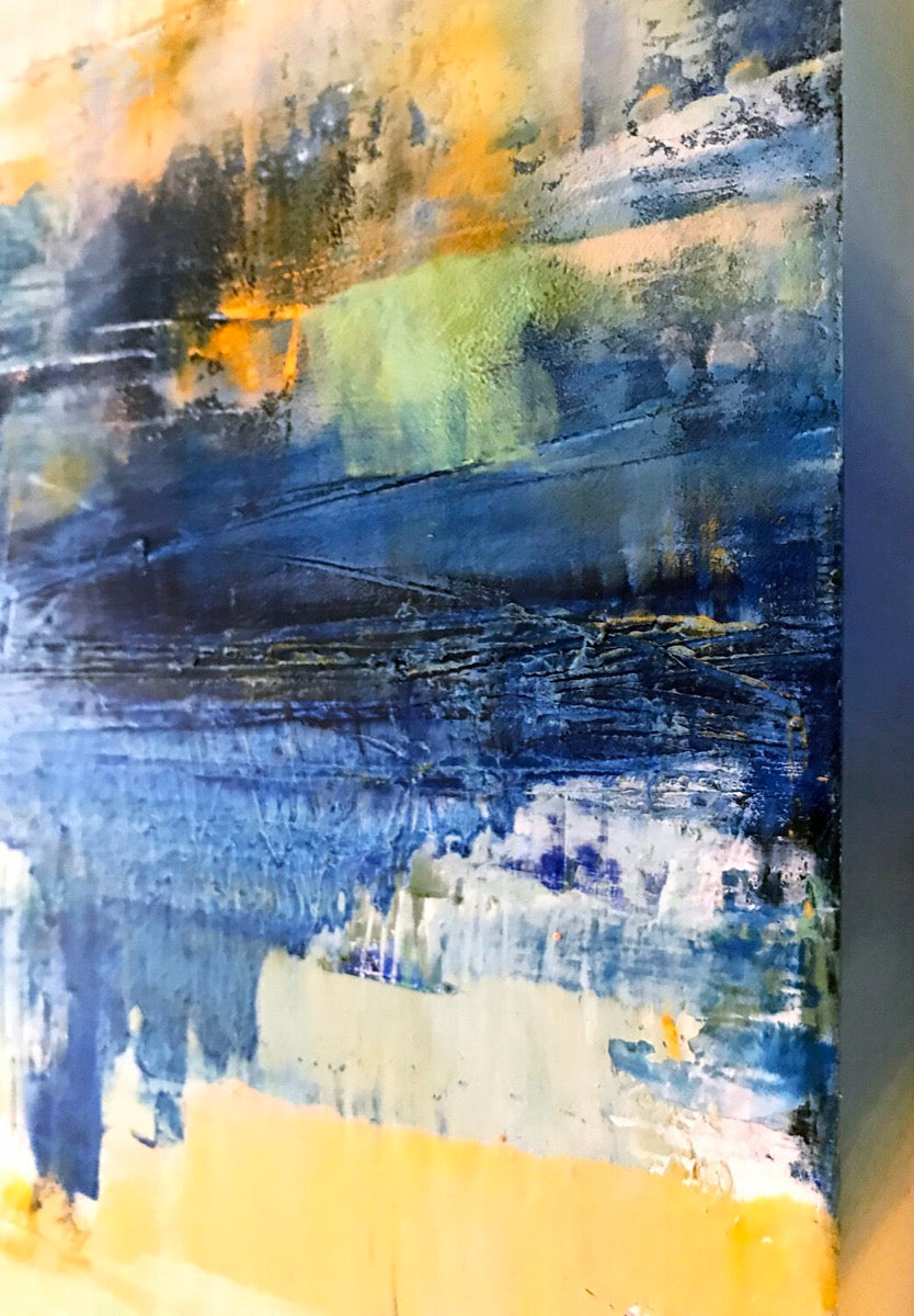 Sudden Blue <br>60.9x60.9x3.8 cm<br>24”x24”x1.5"
