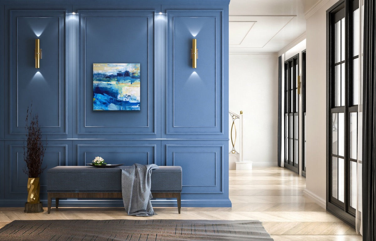 Sudden Blue <br>60.9x60.9x3.8 cm<br>24”x24”x1.5"
