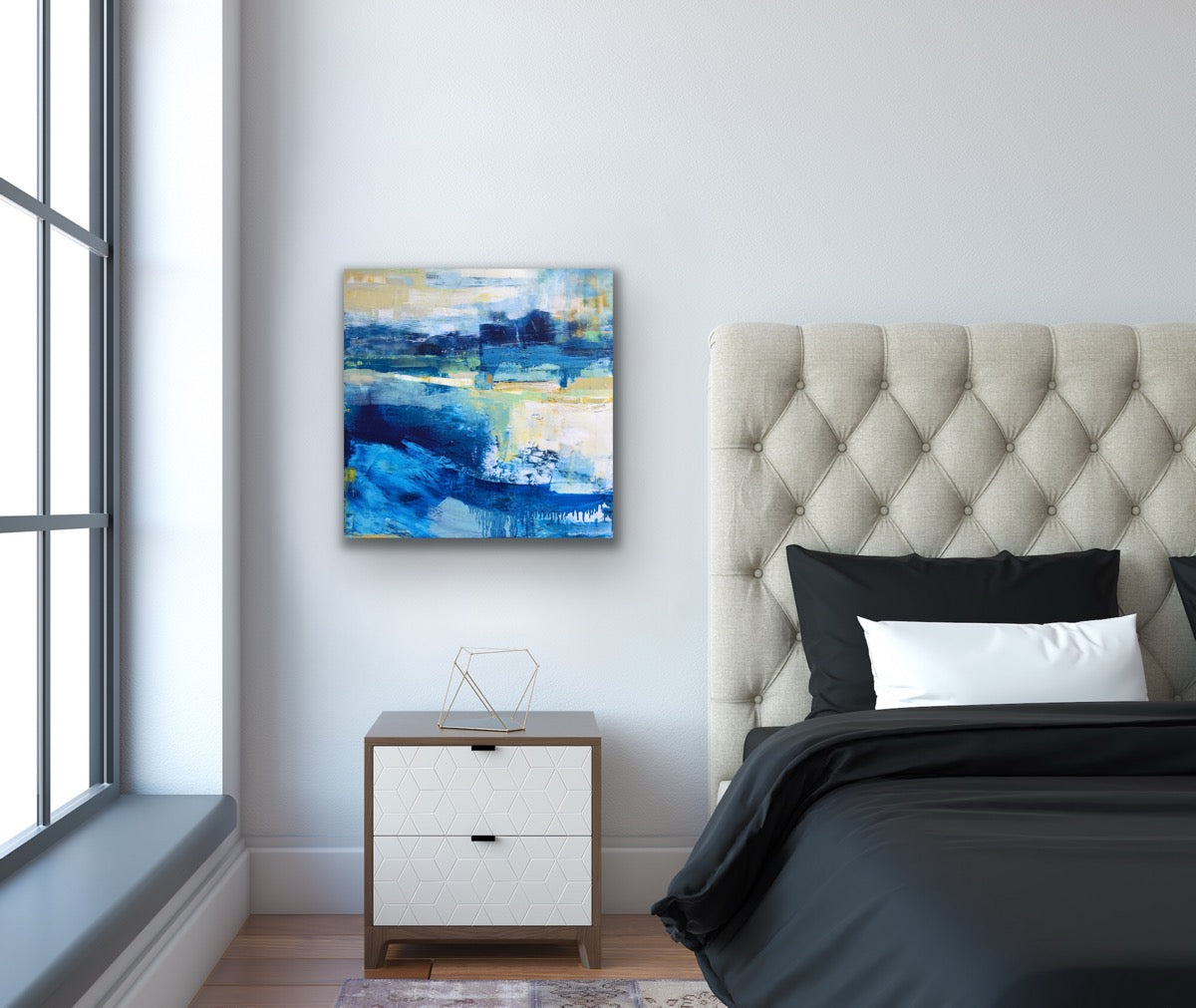 Sudden Blue <br>60.9x60.9x3.8 cm<br>24”x24”x1.5"