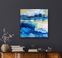 Sudden Blue <br>60.9x60.9x3.8 cm<br>24”x24”x1.5"