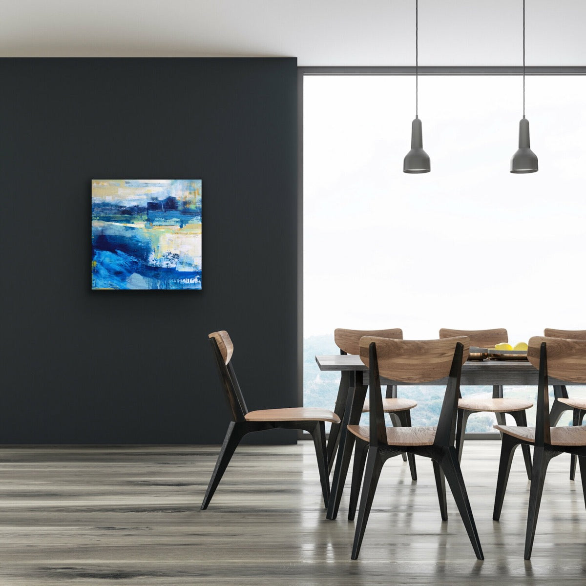 Sudden Blue <br>60.9x60.9x3.8 cm<br>24”x24”x1.5"