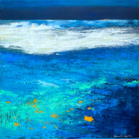 To Catch A Wave<br>101.6x101.6x1.9cm<br>40”x40”x0.75”