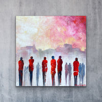 Under The Spring Sky <br>40x40x3 cm<br>15.7”x15.7”x1.2”