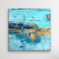 Upon Reflection <br>60.9x60.9x3.8 cm<br>24”x24”x1.5”