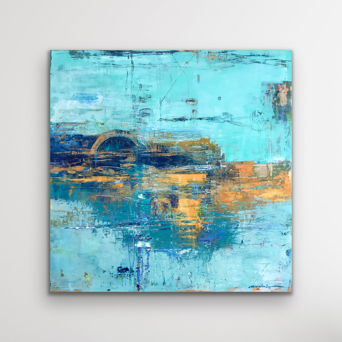 Upon Reflection <br>60.9x60.9x3.8 cm<br>24”x24”x1.5”