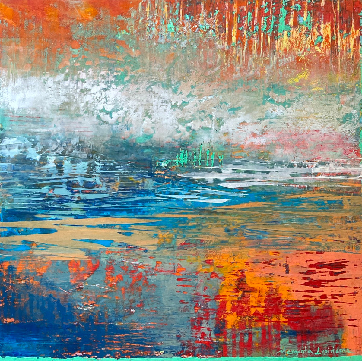 Waterspace<br>45x45x3.8cm<br>18”x18”x1.5”
