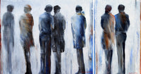 You Had Me At Hello (diptych) <br>121.9x228.6x3.8 cm<br>48”x90”x1.5”
