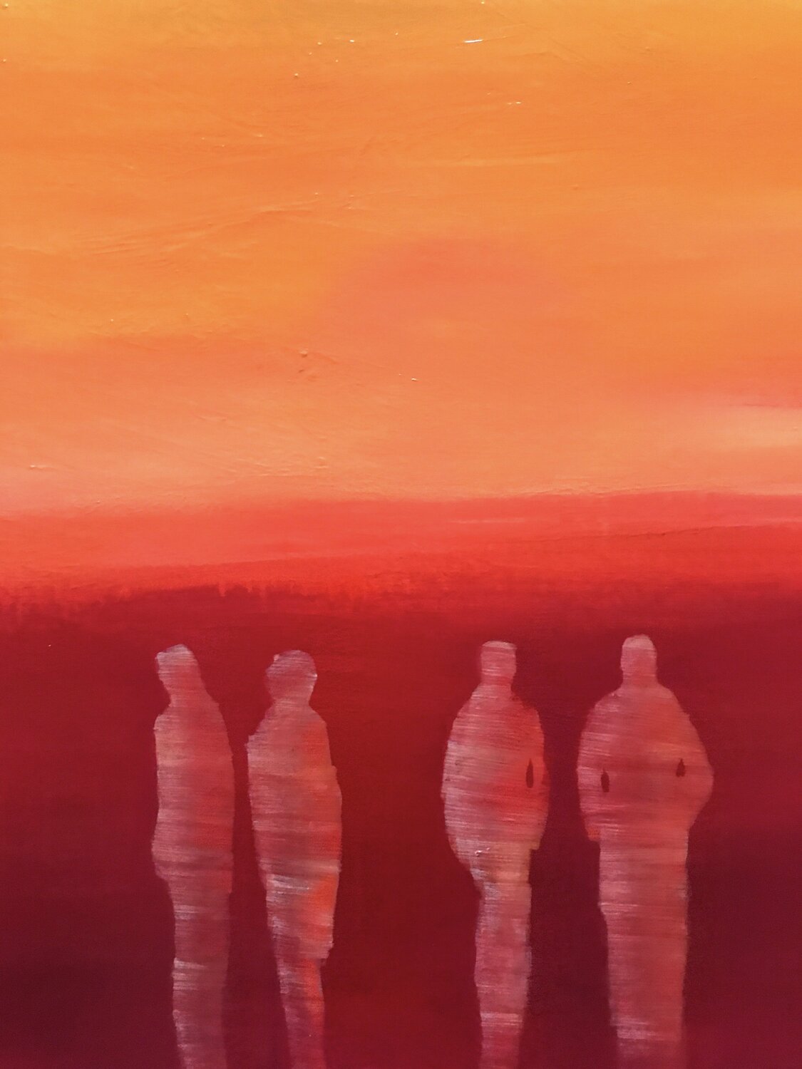 À l’ aube <br>122x122x3.8 cm<br>48”x48”x1.5"