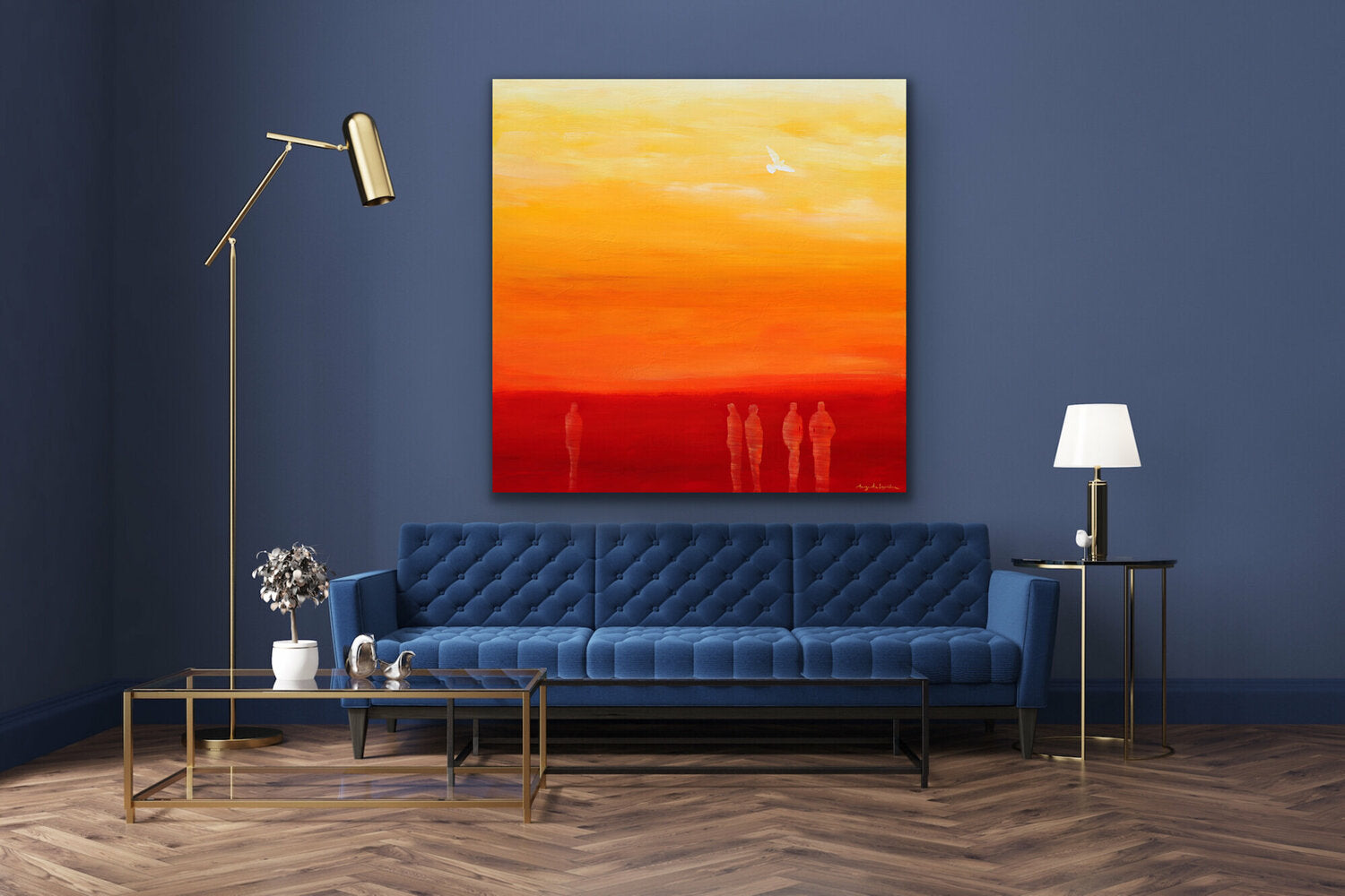 À l’ aube <br>122x122x3.8 cm<br>48”x48”x1.5"