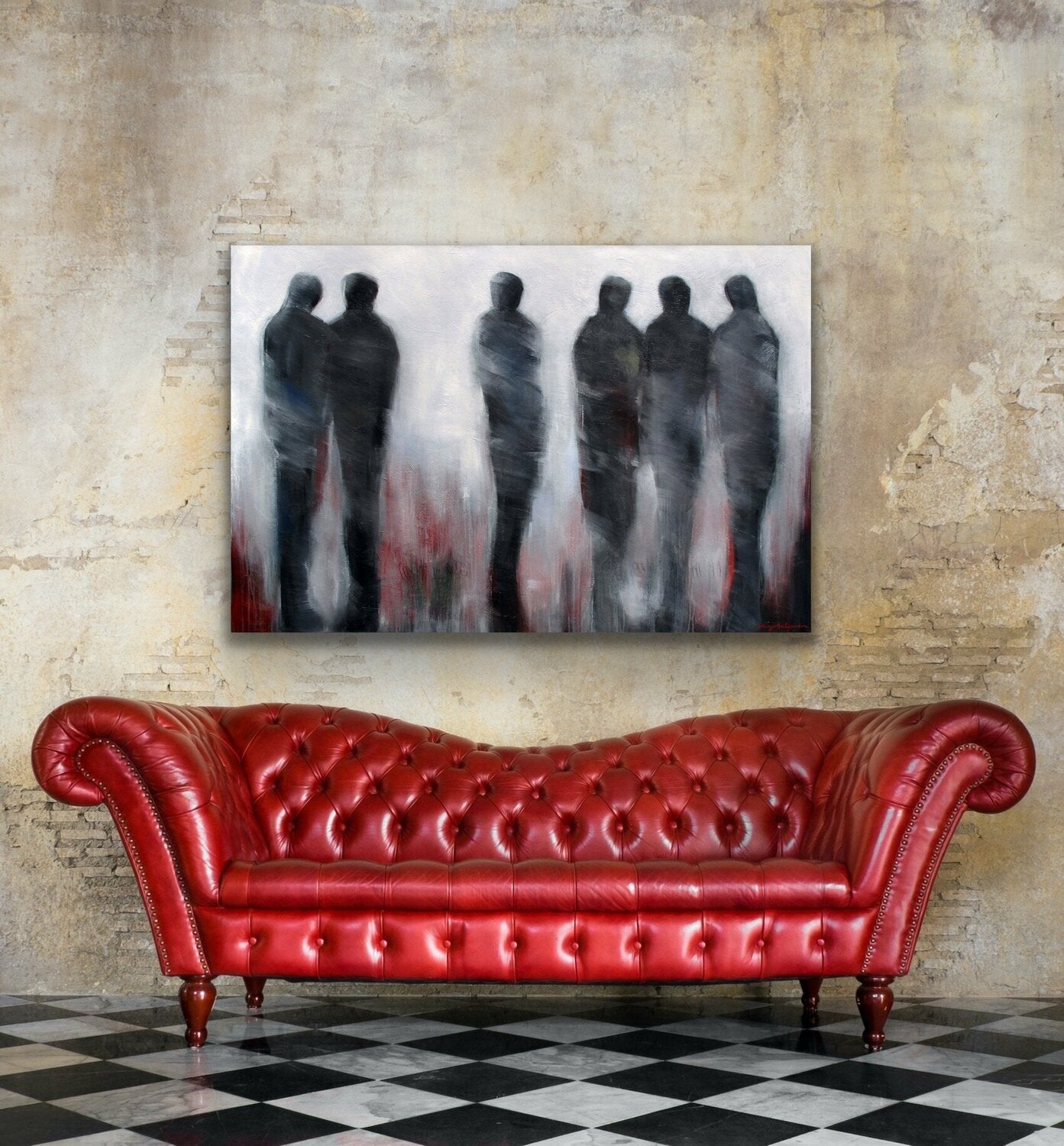 Reunification <br>122x182.9x3.8 cm<br>48”x72”x1.5