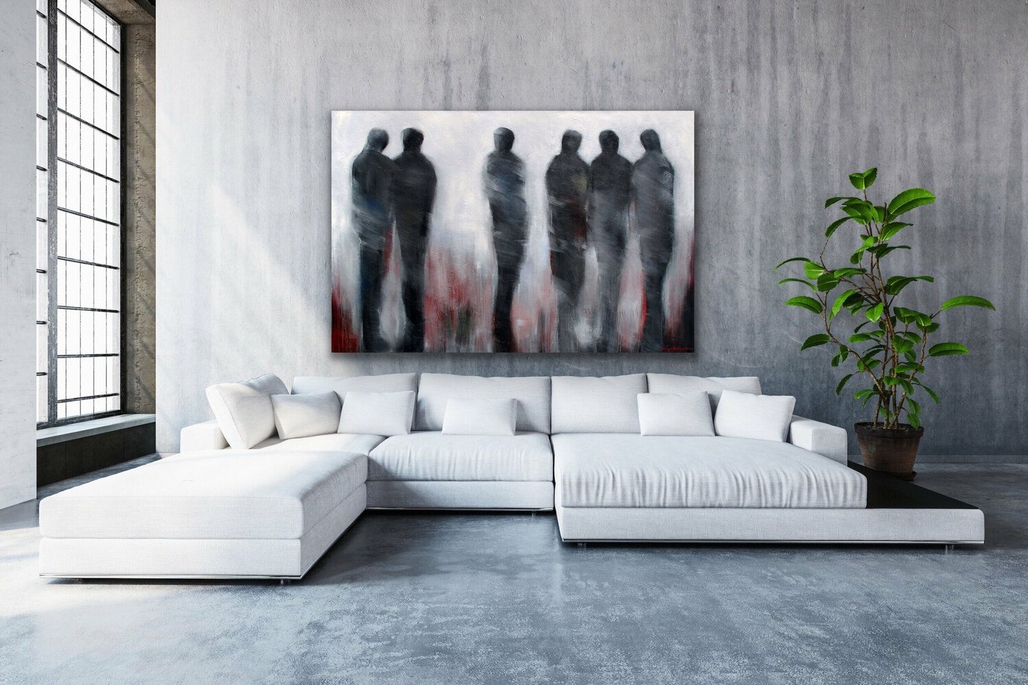 Reunification <br>122x182.9x3.8 cm<br>48”x72”x1.5