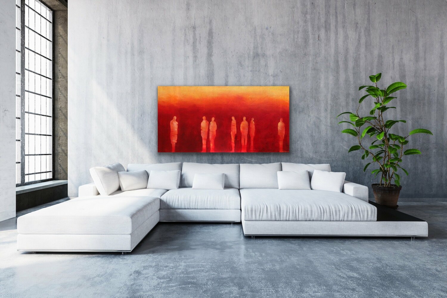Le sentiment de bien être <br>76.2x152.4x4 cm<br>30”x60”x1.5”