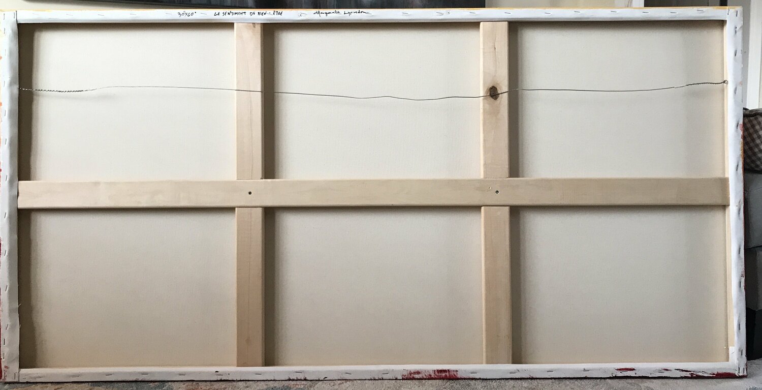 Le sentiment de bien être <br>76.2x152.4x4 cm<br>30”x60”x1.5”