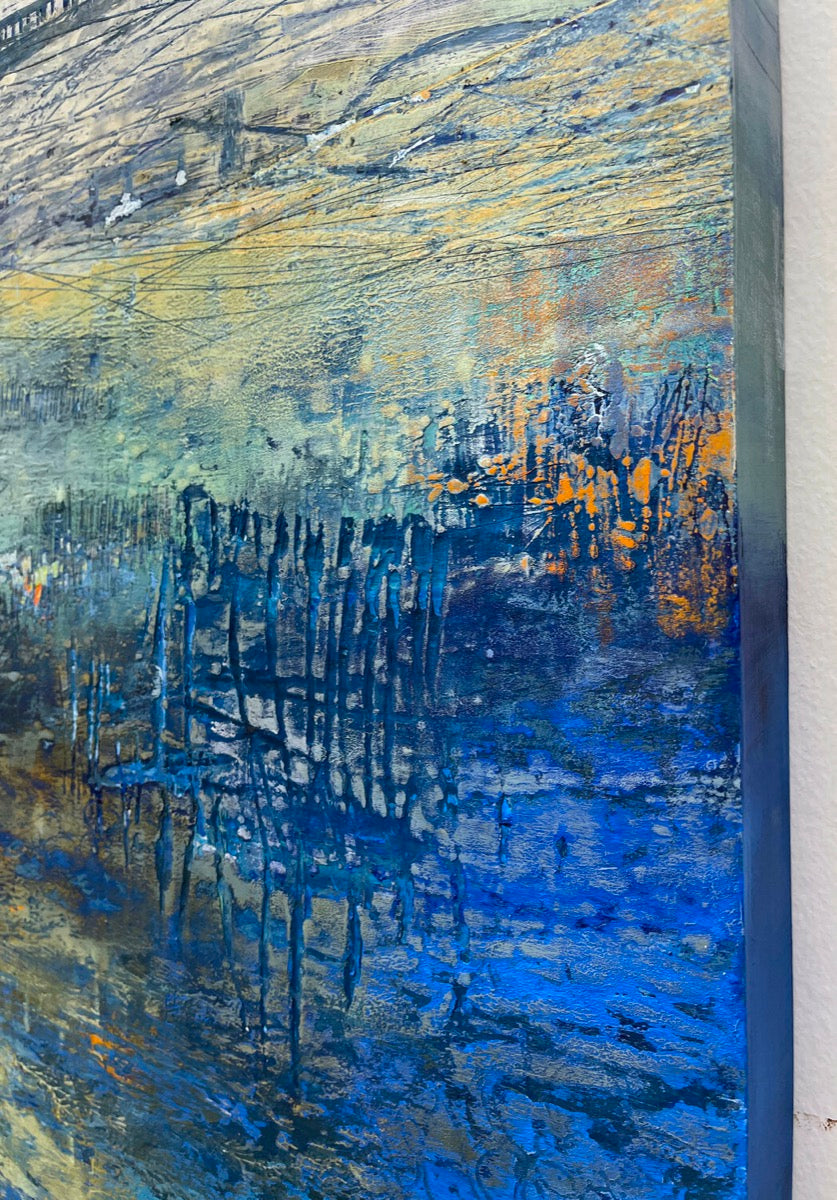 River Delta<br>50.8x50.8x3.8cm<br>20”x20”x1.5”