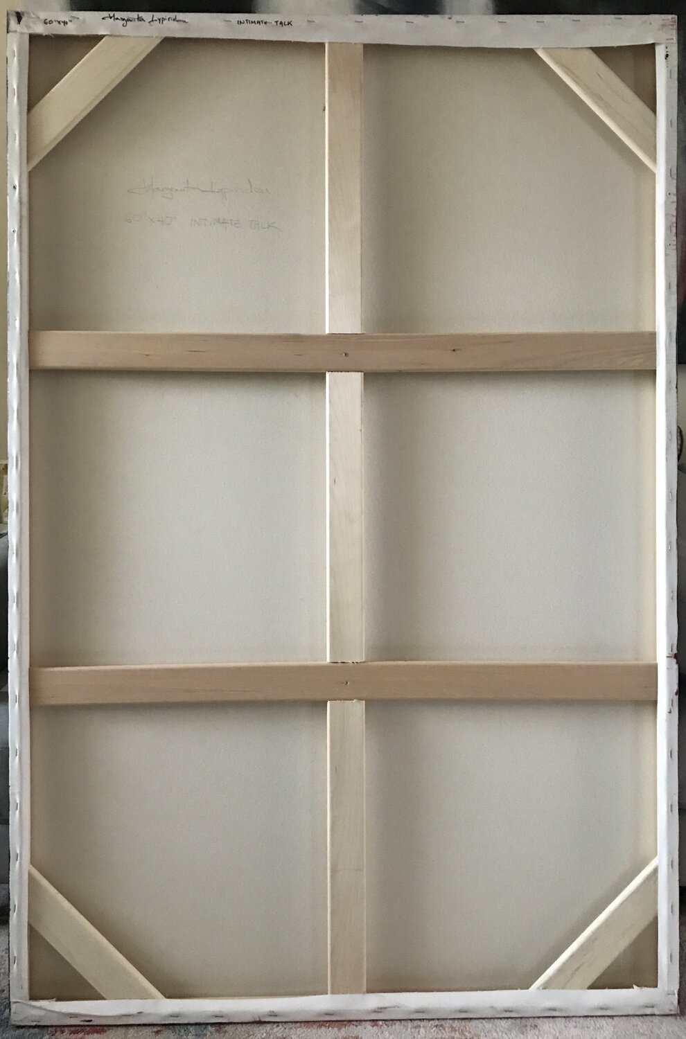 Intimate Talk <br>152.4x101.6x4 cm<br>60”x40”x1.6”