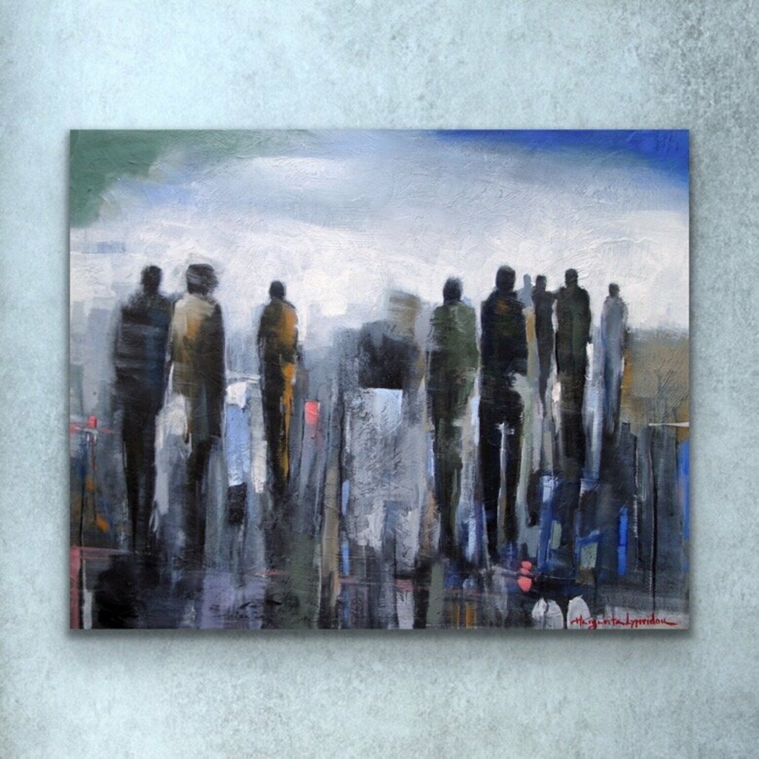 City Dwellers <br>61x76.2x3.8 cm<br>24”x30”x1.5”