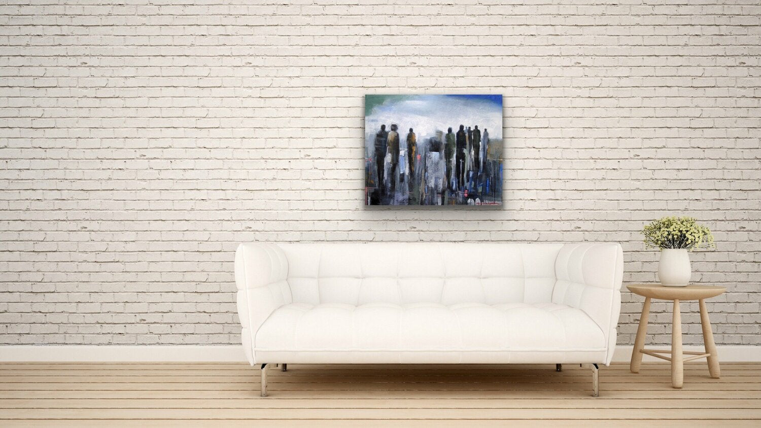 City Dwellers <br>61x76.2x3.8 cm<br>24”x30”x1.5”