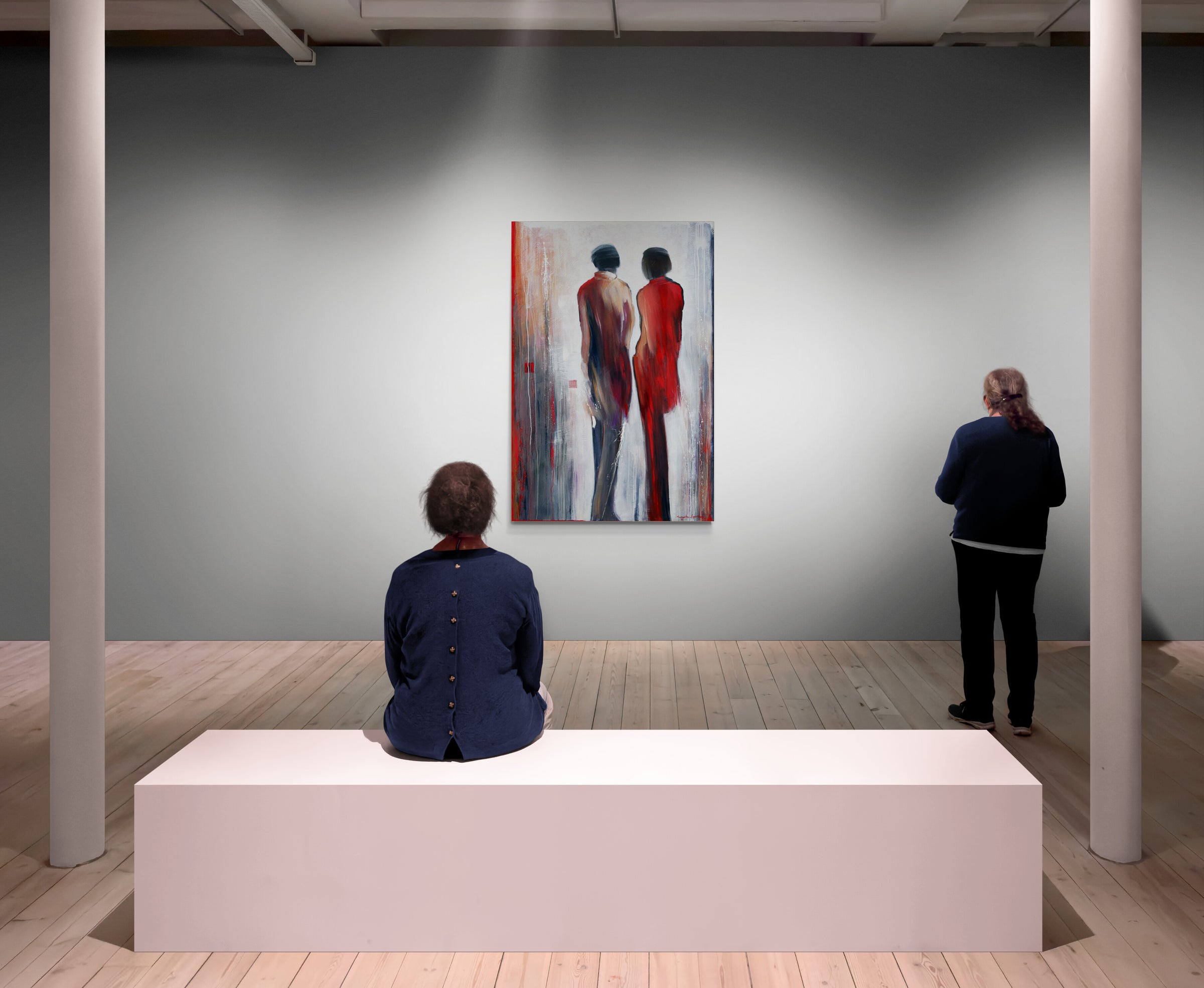 Intimate Talk <br>152.4x101.6x4 cm<br>60”x40”x1.6”