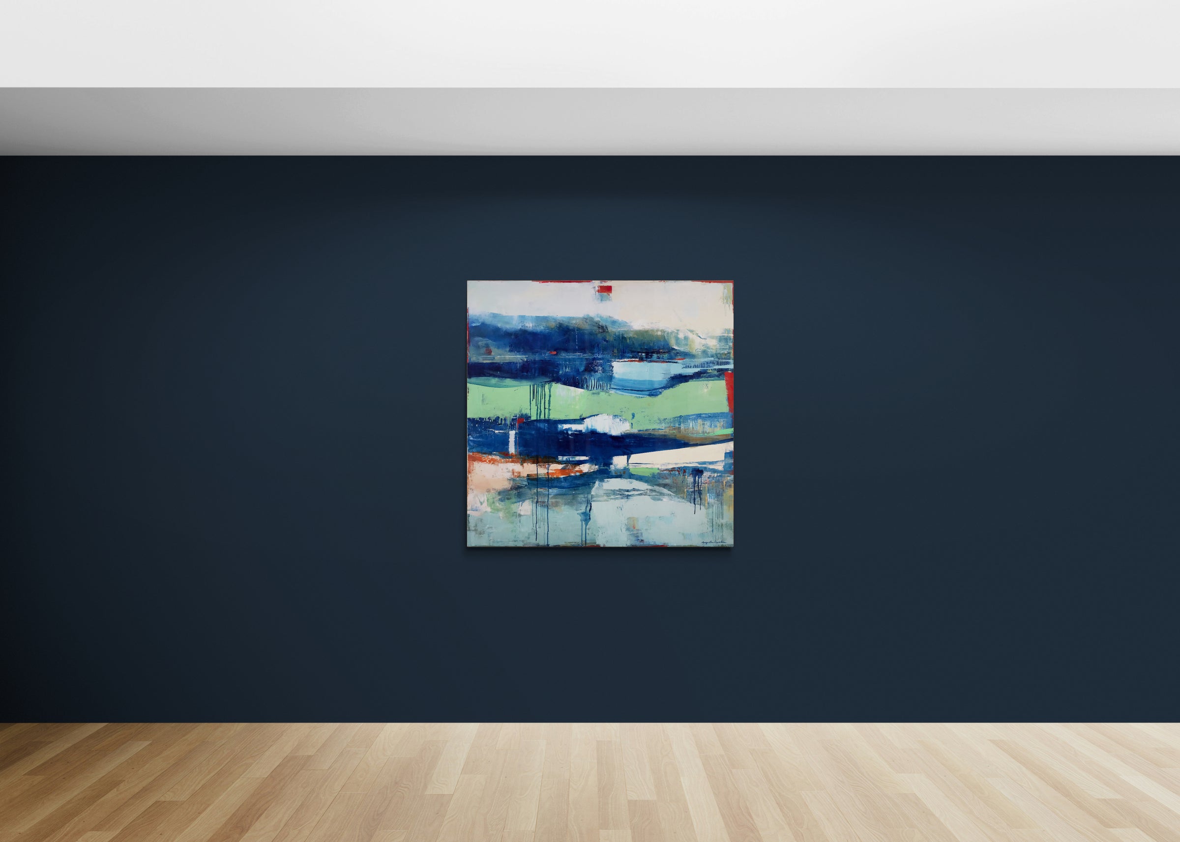 A Demain La Mer <br>121.9x121.9x3.8 cm<br>48"x48"x1.5"